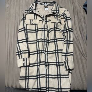 Denver Hayes Tan and Black Plaid jacket